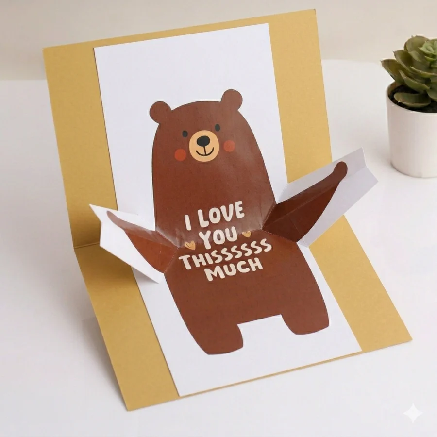 3D Mom Hug Card - Image 3