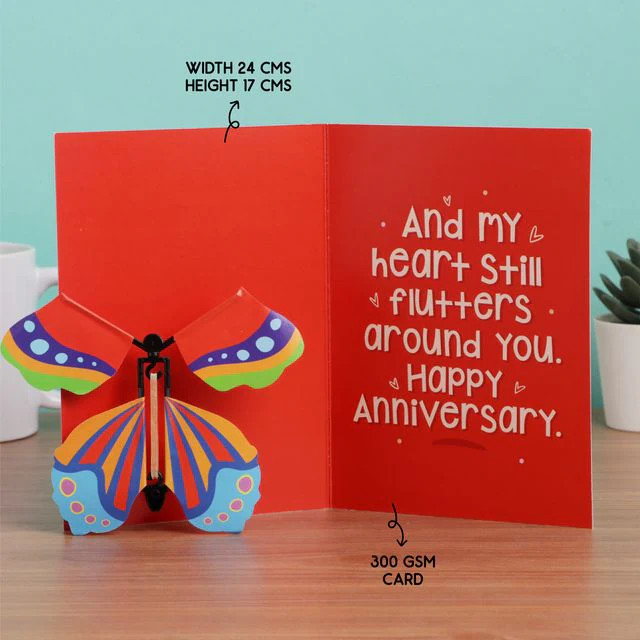 Anniversary Butterfly card - Image 6