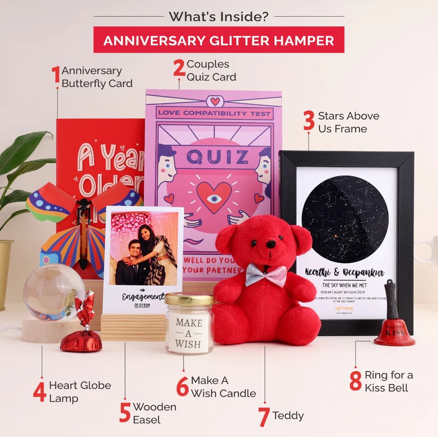 Anniversary Glitter Hamper - Image 3