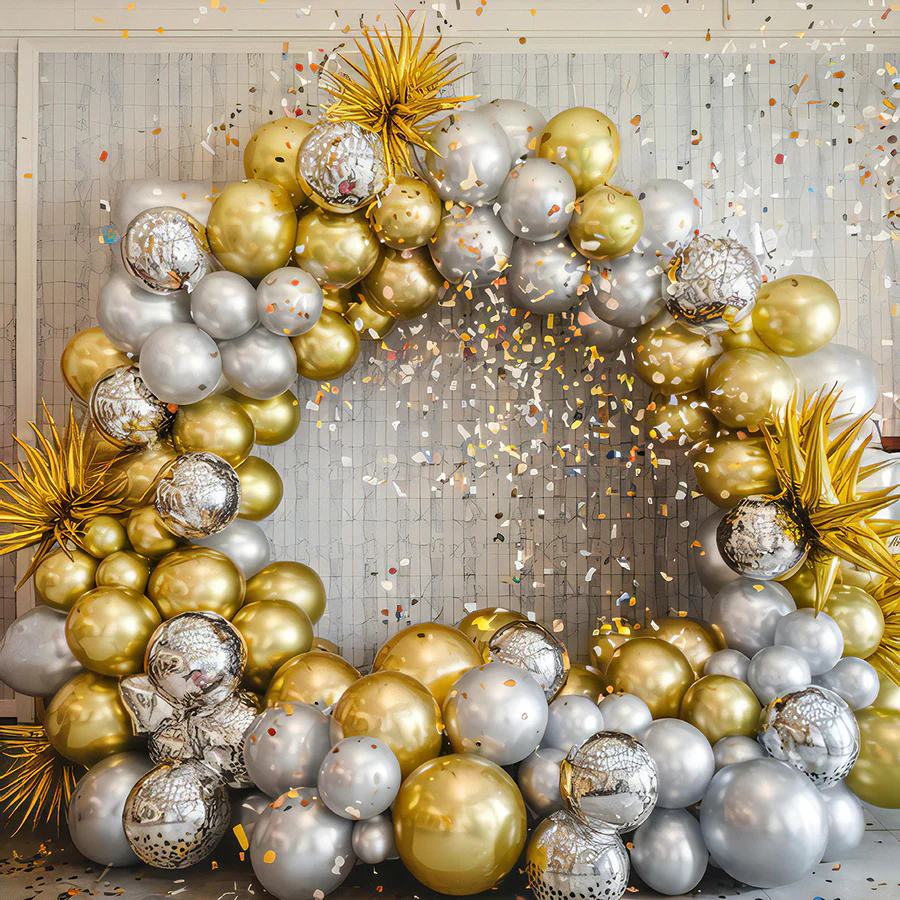 Balloons - Golden & Silver - Image 2