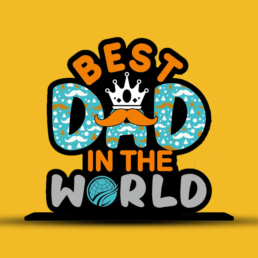 Best Dad in the World Table Top - Image 2
