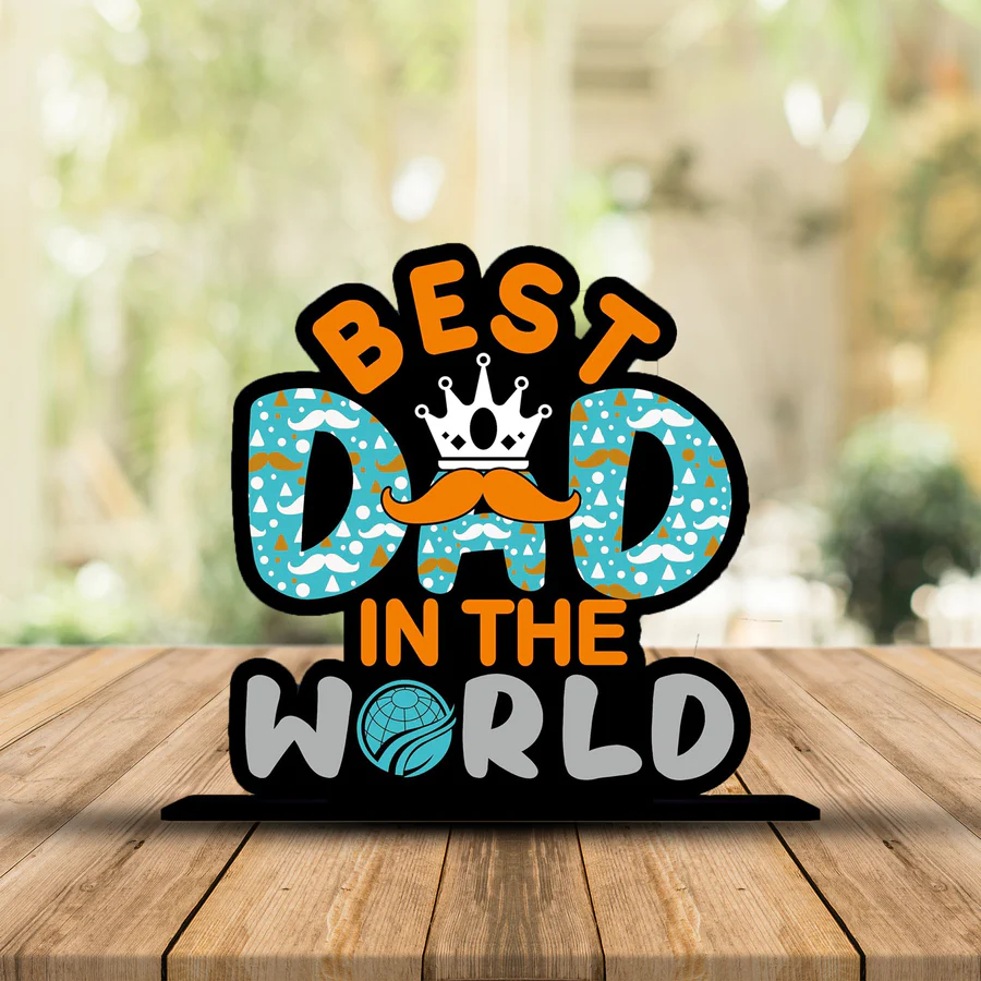 Best Dad in the World Table Top - Image 3
