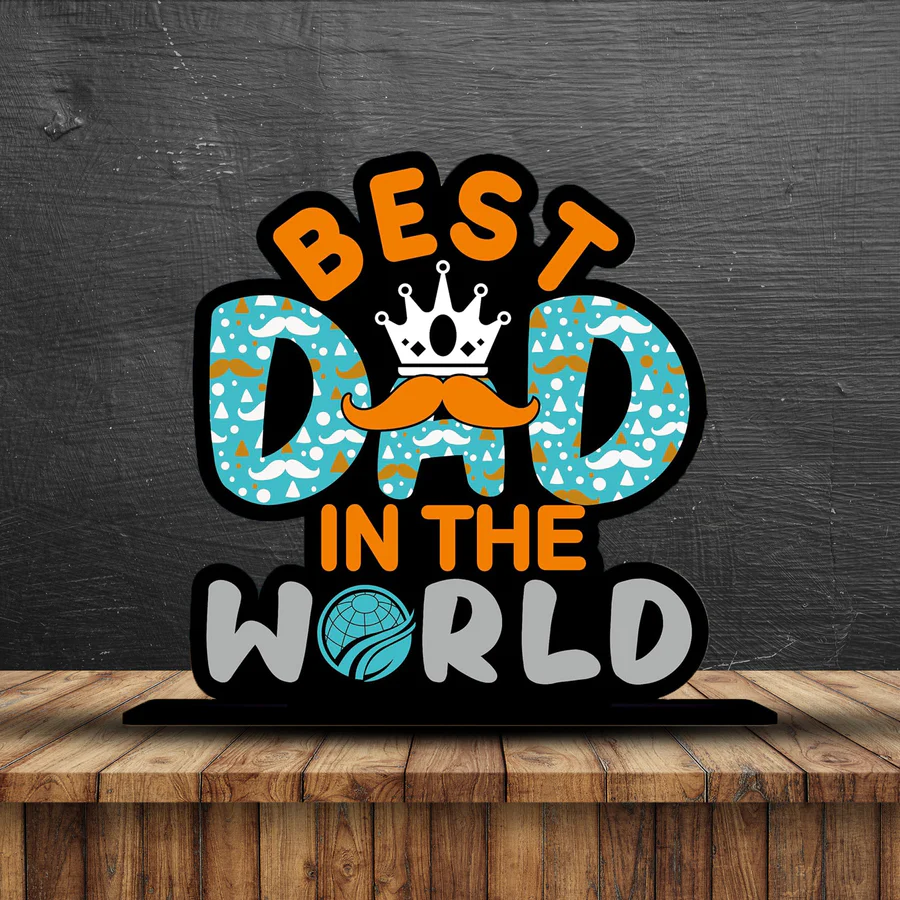 Best Dad in the World Table Top - Image 4