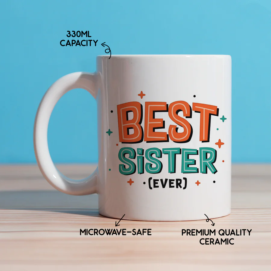 Best Sister Ever Mug - Image 5