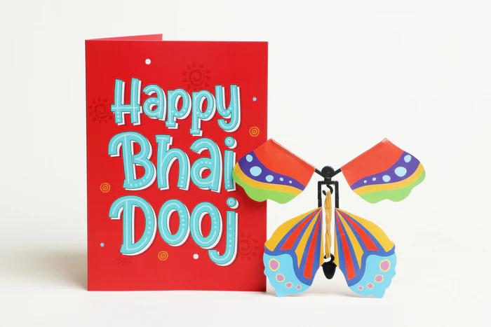 Bhai Dooj Butterfly Card - Image 3