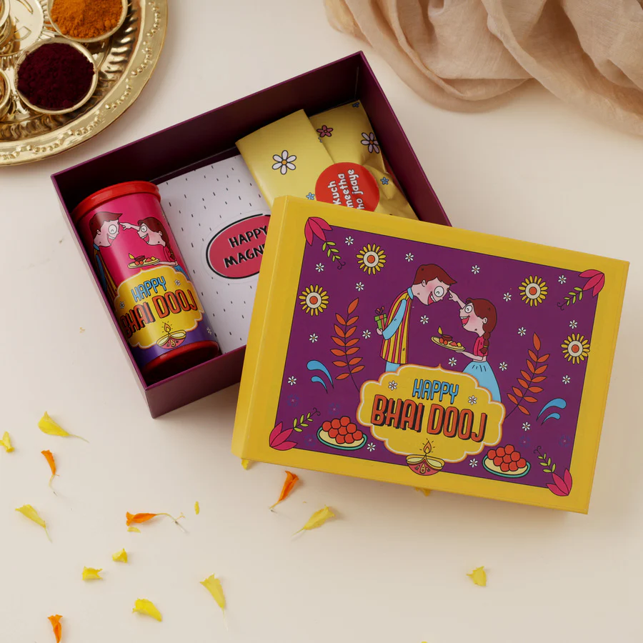 Bhai Dooj Flower Shower Hamper - Image 2