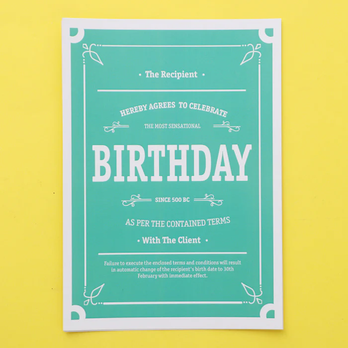 Birthday Contract - Image 2