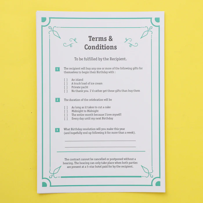Birthday Contract - Image 3