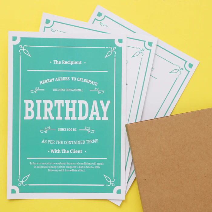 Birthday Contract - Image 5