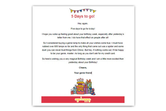 Birthday Countdown Mails - Image 4