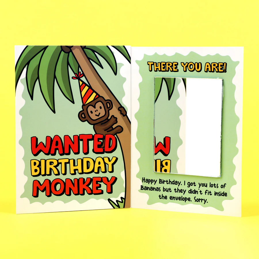 Birthday Monkey Card - Image 3