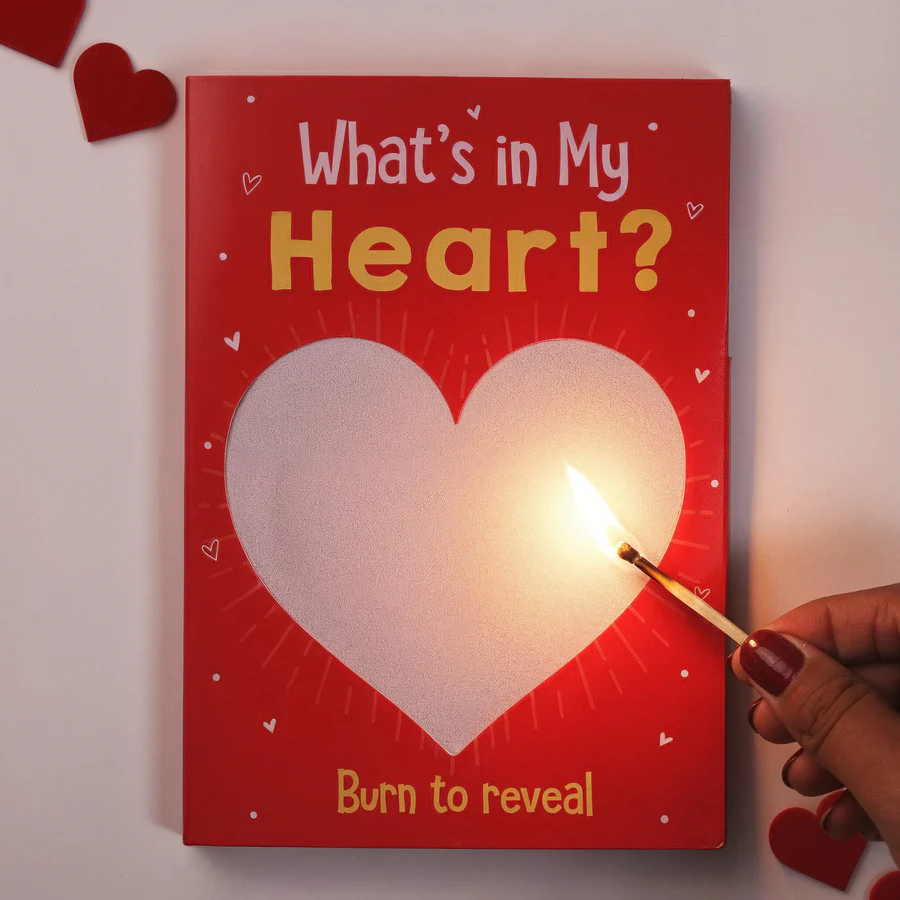 Burning Card with Secret Message