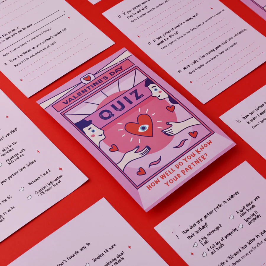 Couples Quiz Card
