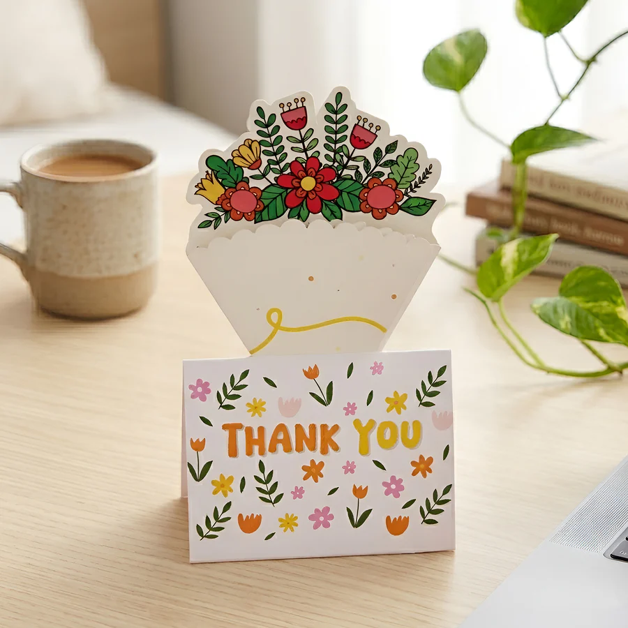 DIY Letter Bouquet Card