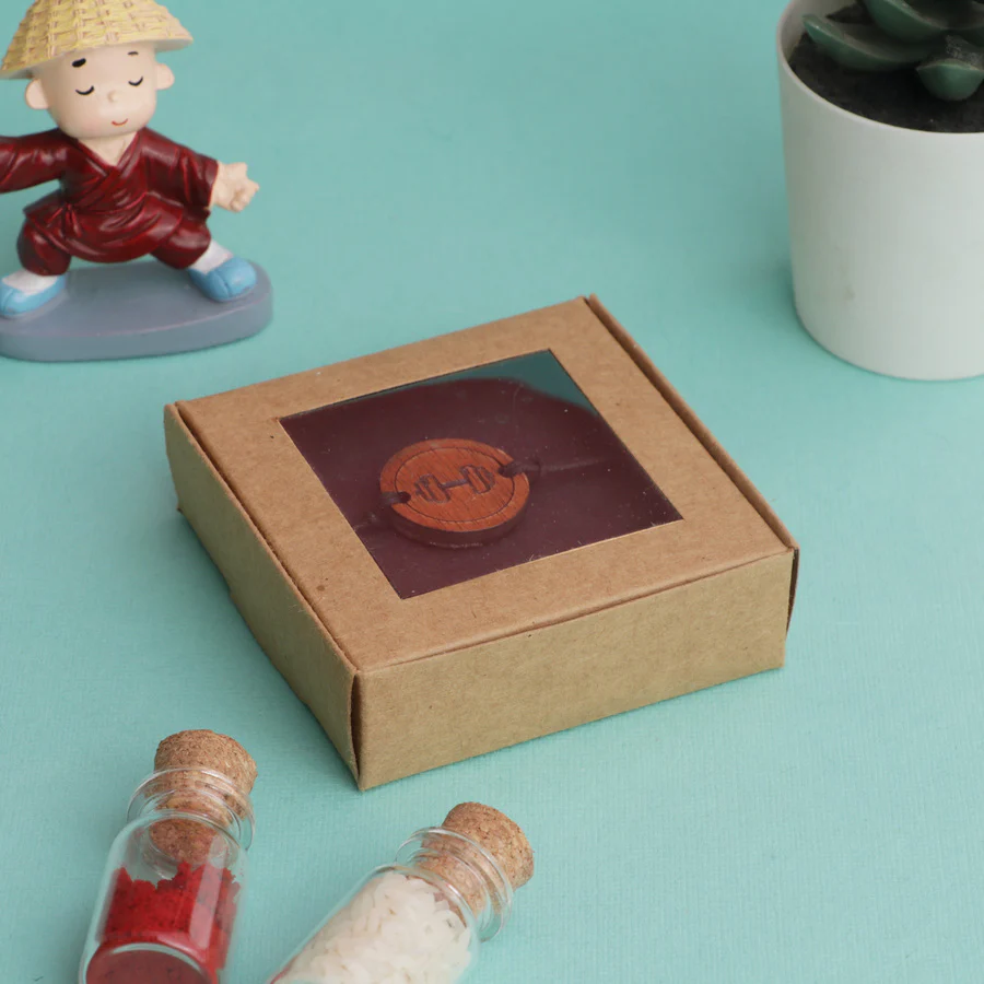 Fitness Wooden Rakhi - Image 4