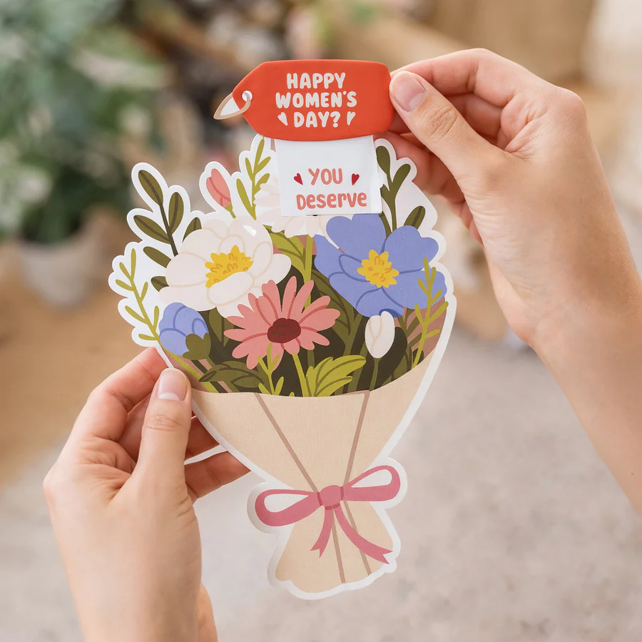 Flower Card with Hidden Message