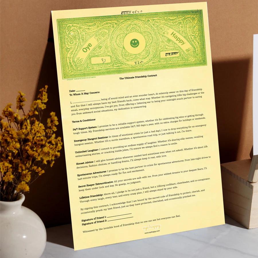 Friendship Day Contract - Image 3