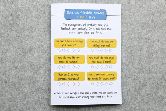Friendship Feedback Card - Image 3