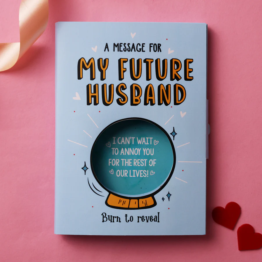 Future Husband Hidden Message Fire Card - Image 4