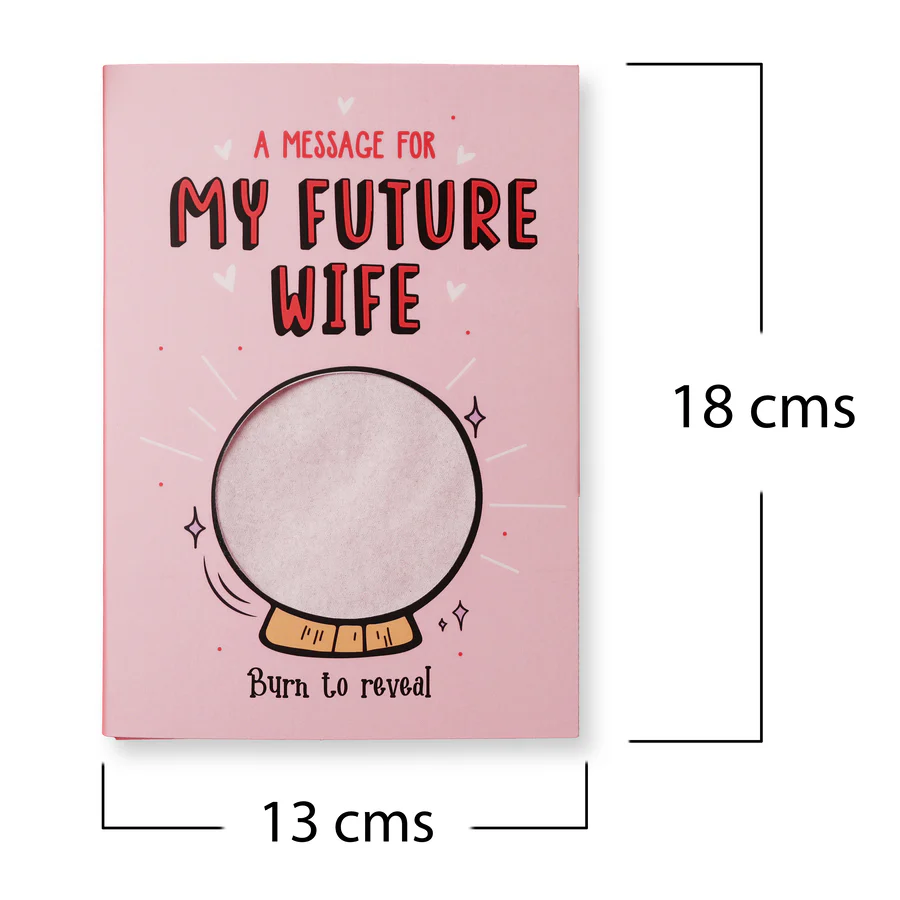 Future Wife Hidden Message Fire Card - Image 3