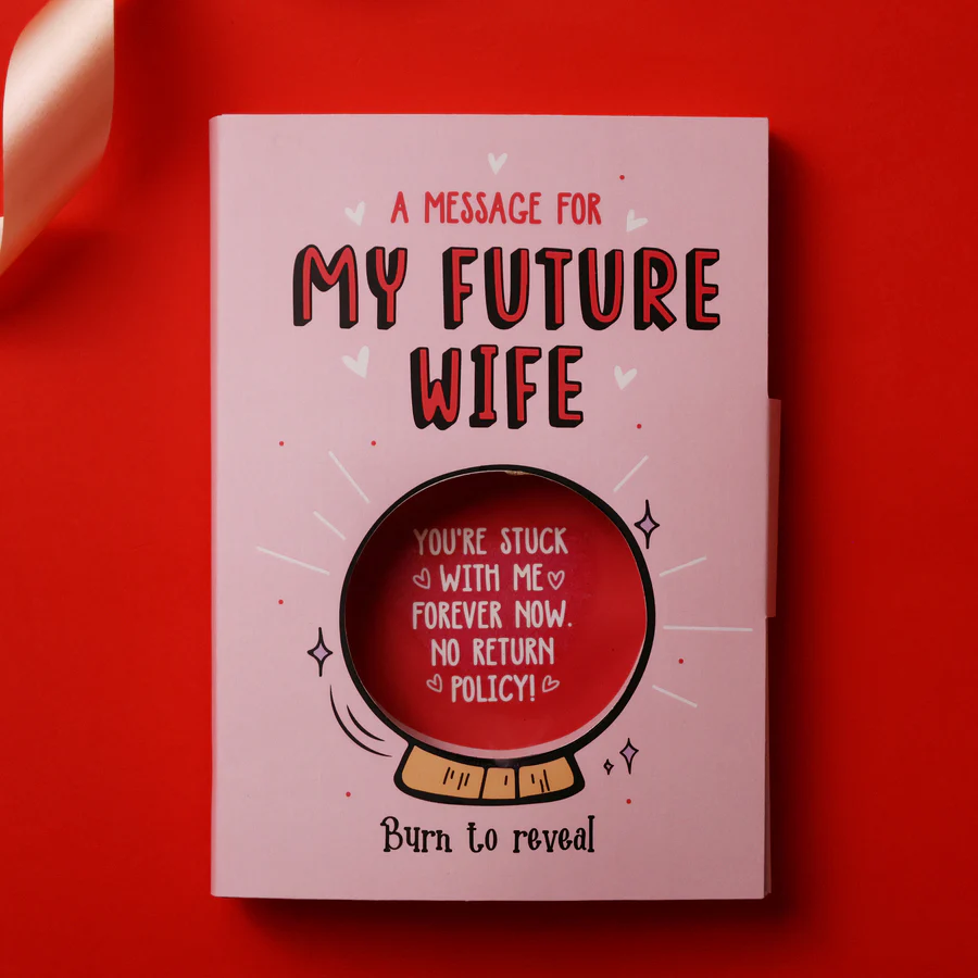 Future Wife Hidden Message Fire Card - Image 4