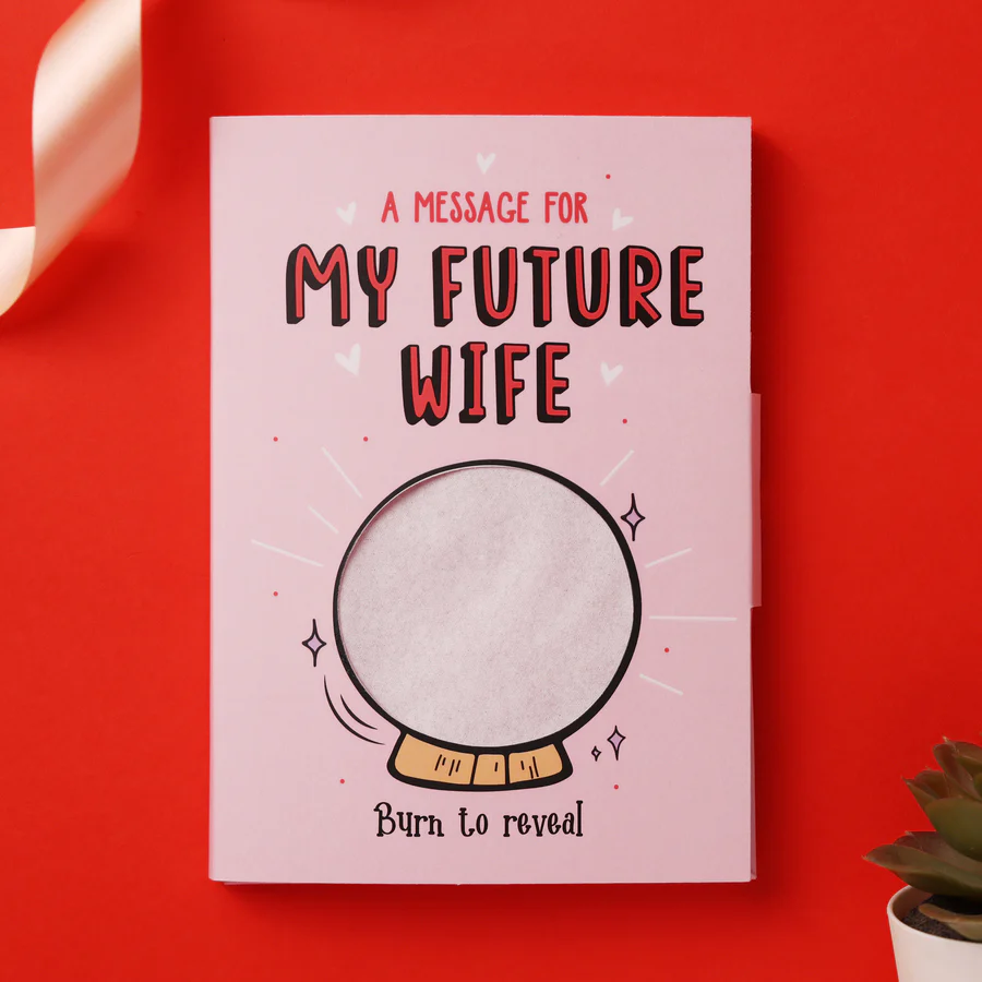 Future Wife Hidden Message Fire Card - Image 5