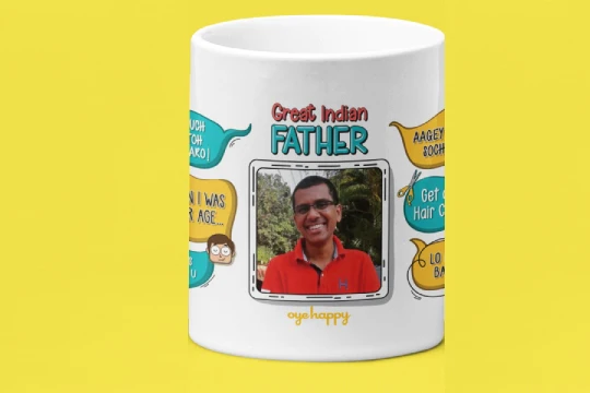 Great Indian Dad Photo Mug - Image 3