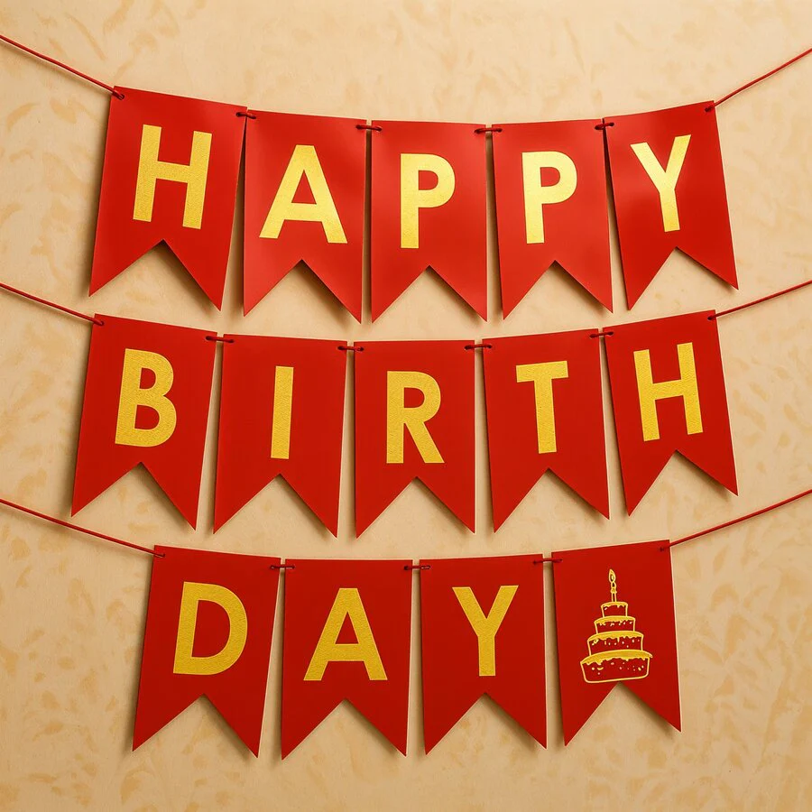 Happy Birthday Foil Banner