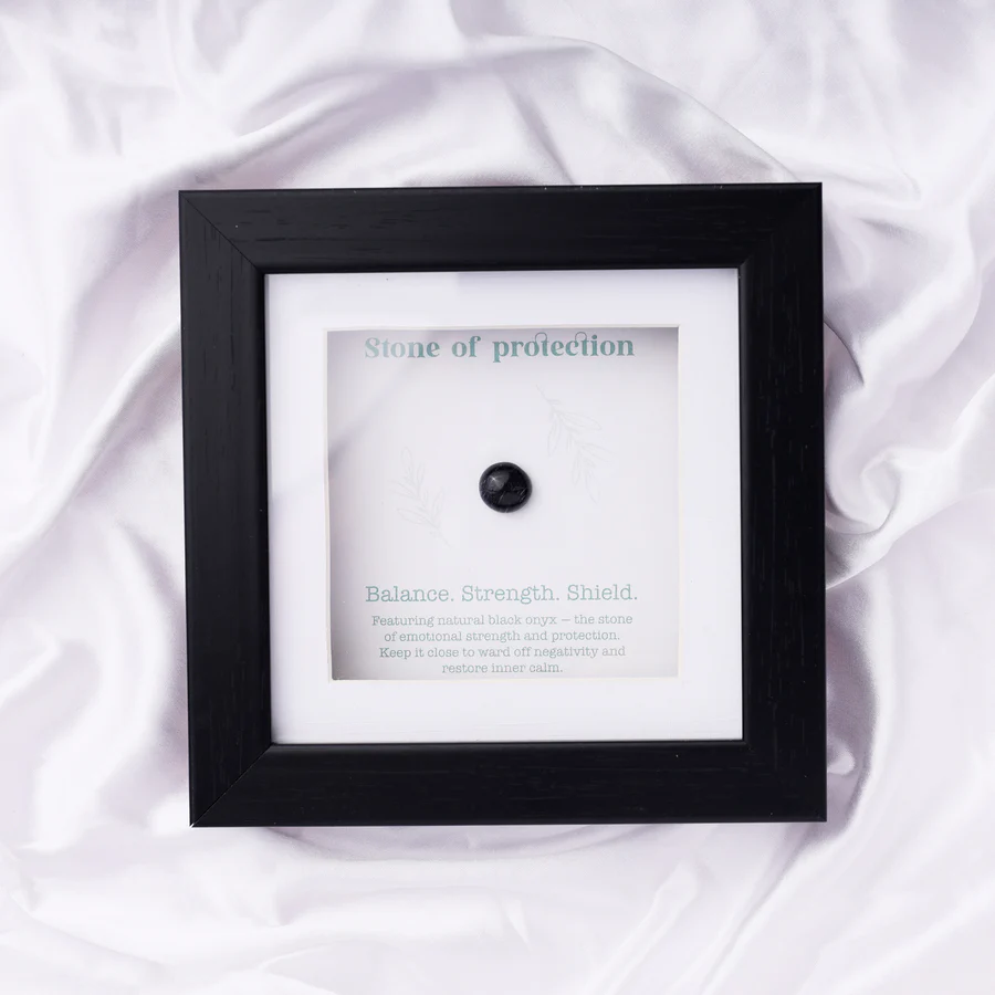 Health and Happiness Stone Frame
