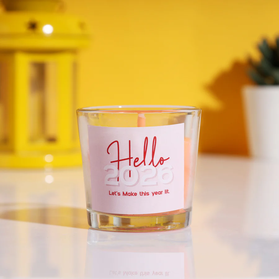 Hello 2026 Candle - Image 3
