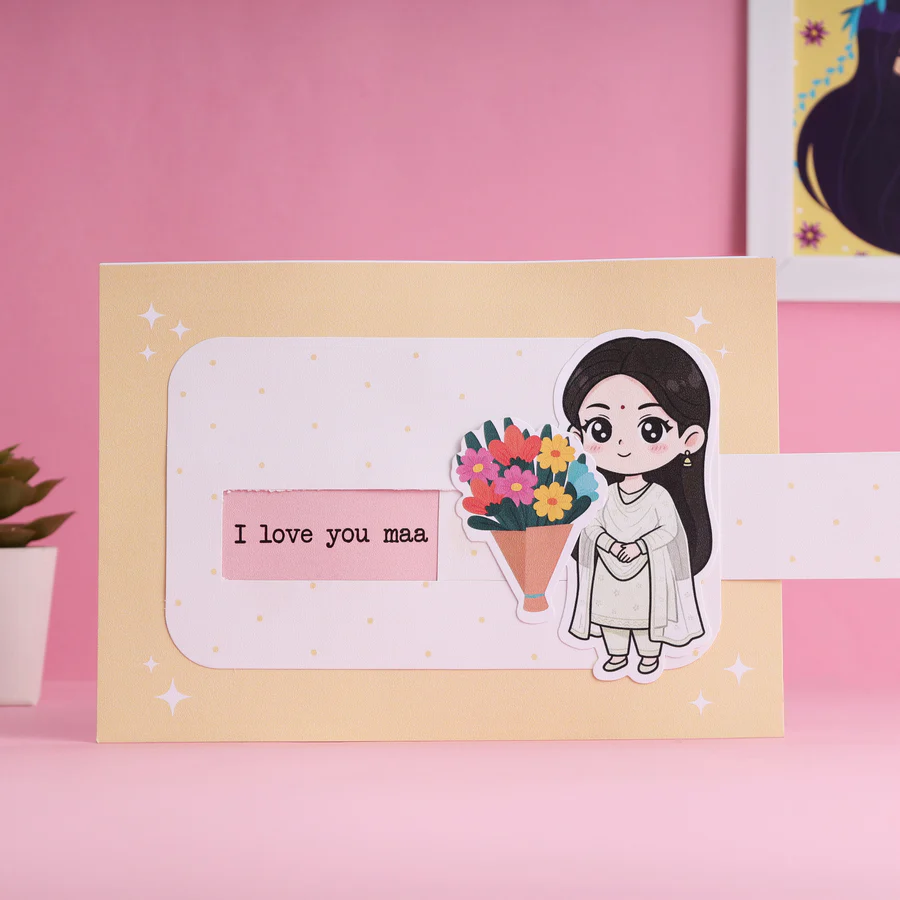 I Love You Maa Sliding Card - Image 2