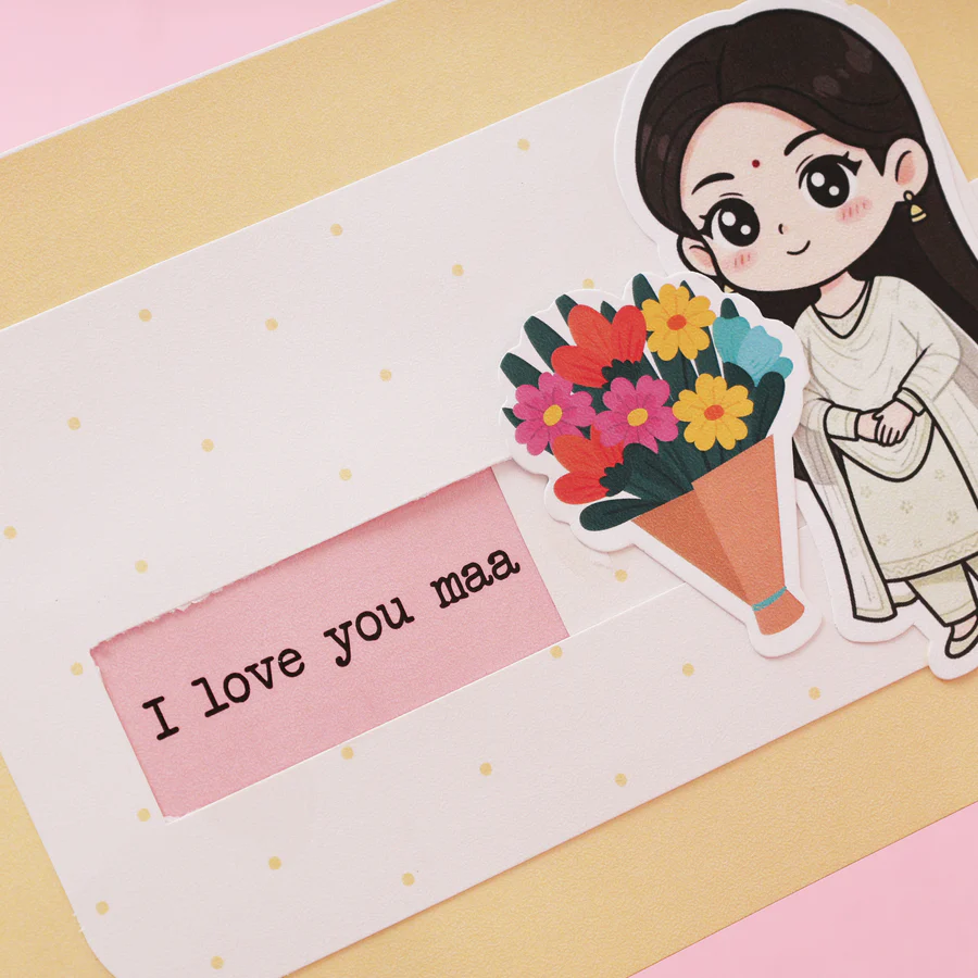 I Love You Maa Sliding Card - Image 5