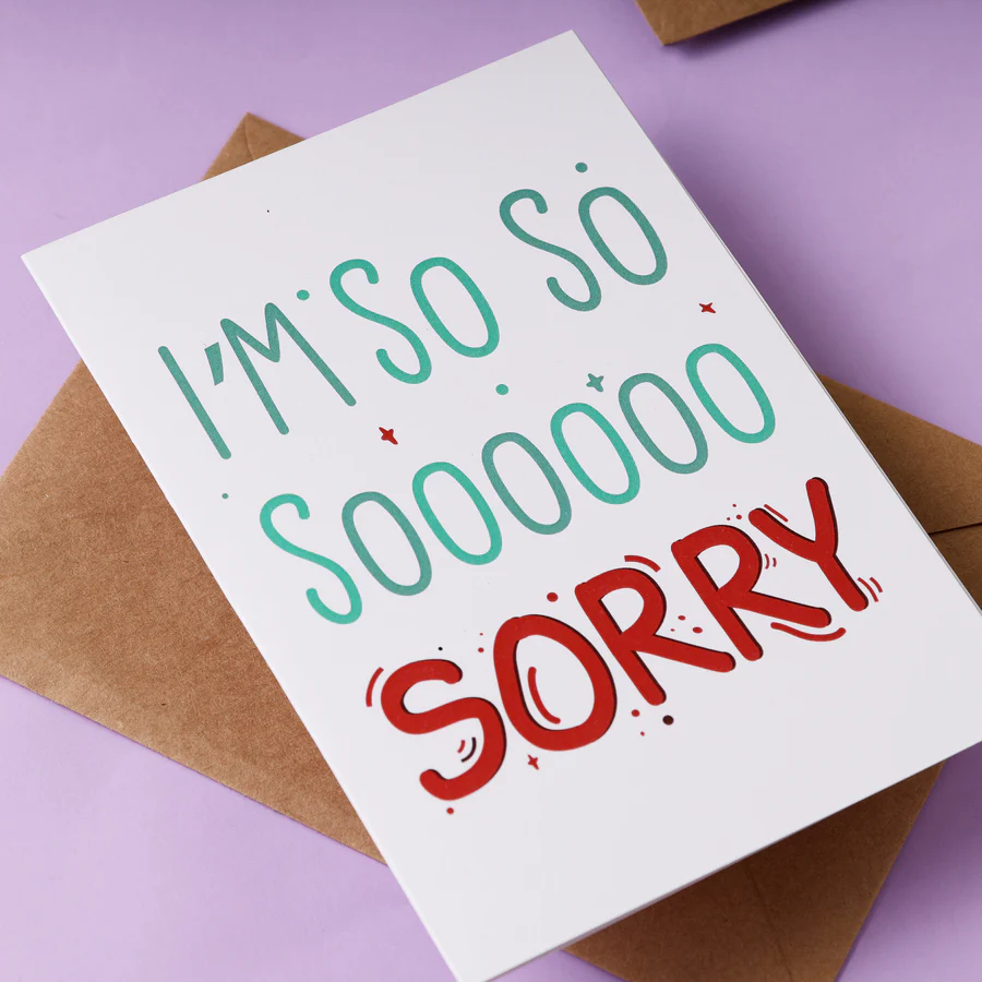 I'm so so Sorry Greeting Card - Image 3