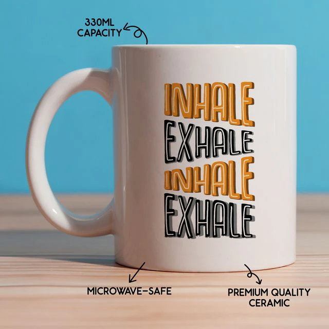 Inhale Exhale Mug - Image 5