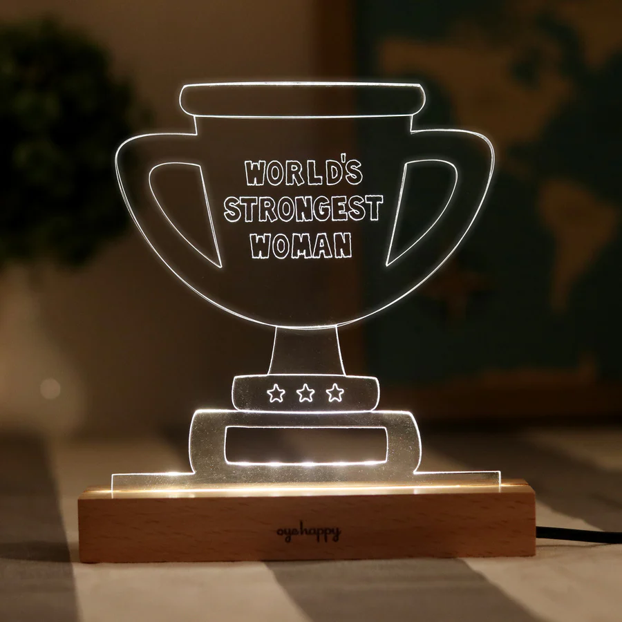 LED Women's Day Trophy - Image 3