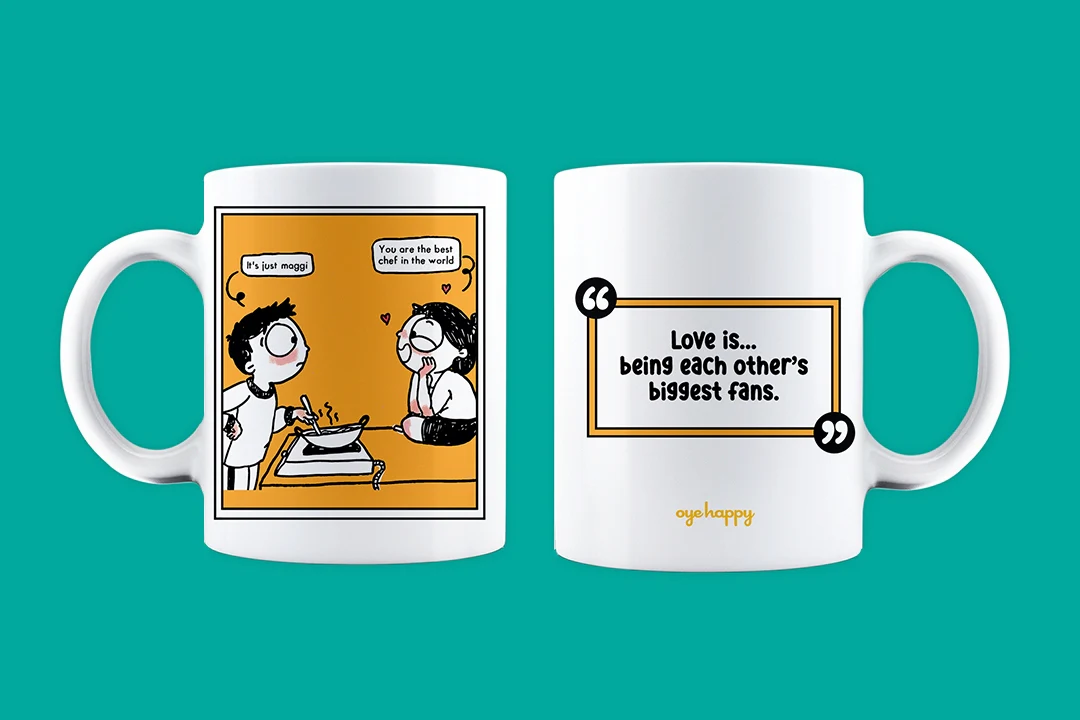 Love is being fans Mug - Image 3