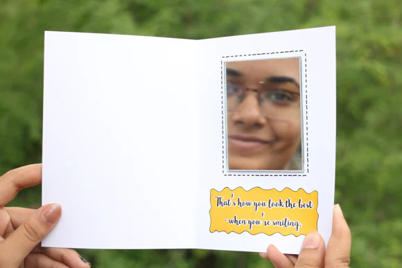 Mirror Card for Friends - Unique Gifts for Friends by Oye Happy