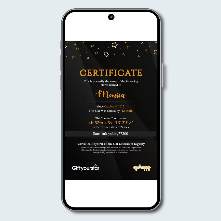 Name a Star Online - Image 3