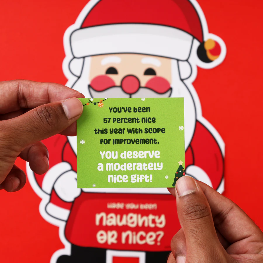 Naughty or Nice Santa Card - Image 3