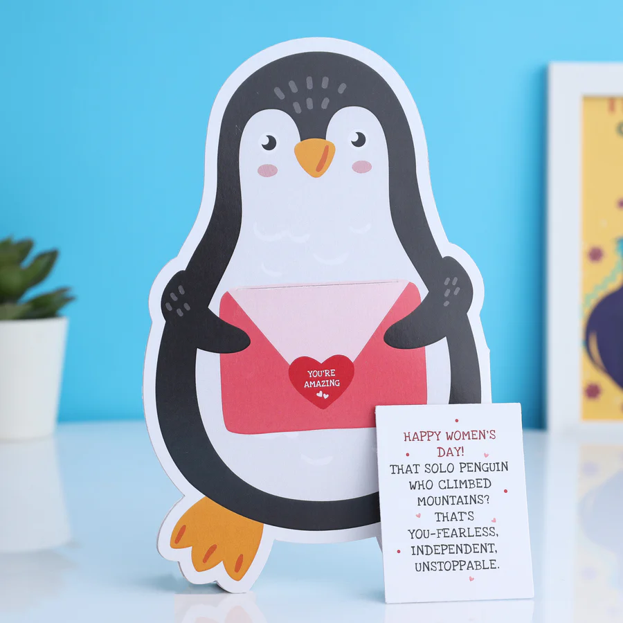 Penguin Card with Hidden Message - Image 2