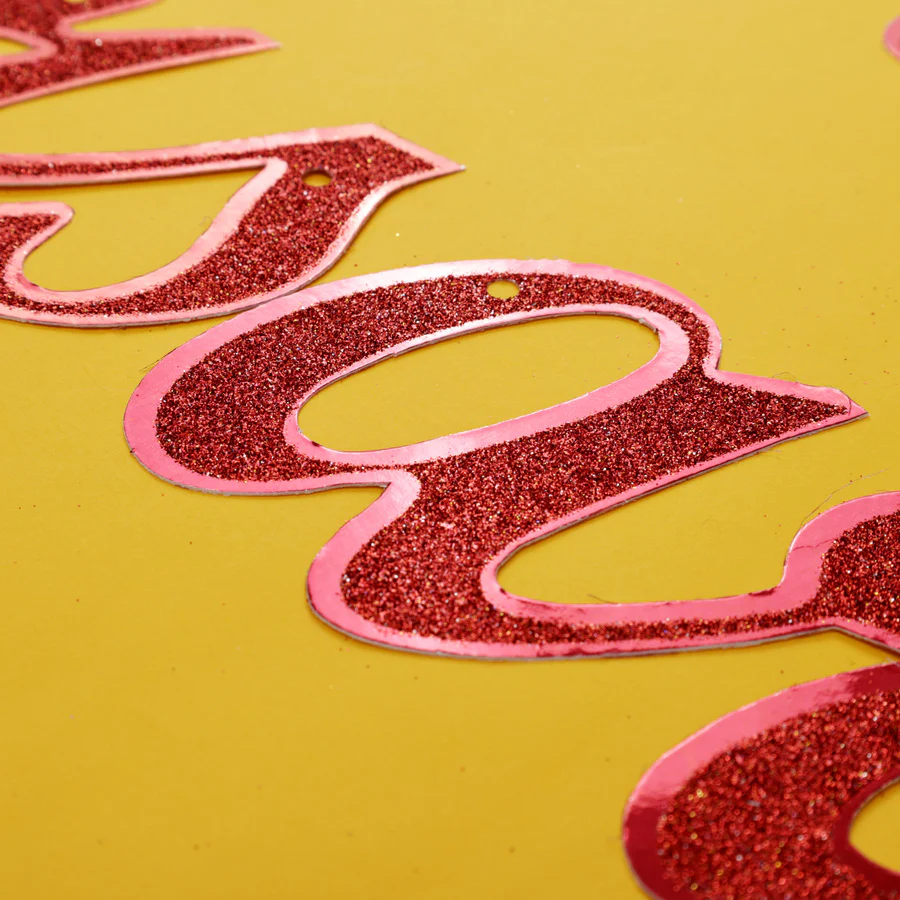 Propcon Happy Anniversary Glitter Metallic Banner - Image 4