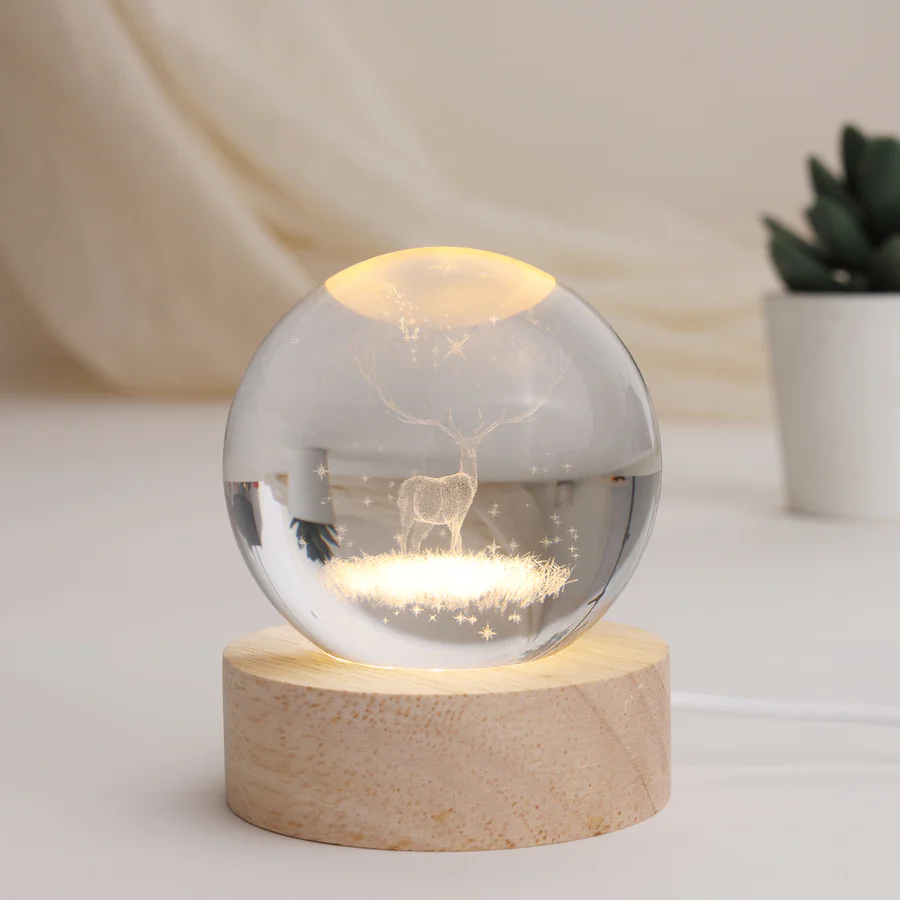 Reindeer Globe Lamp - Image 2