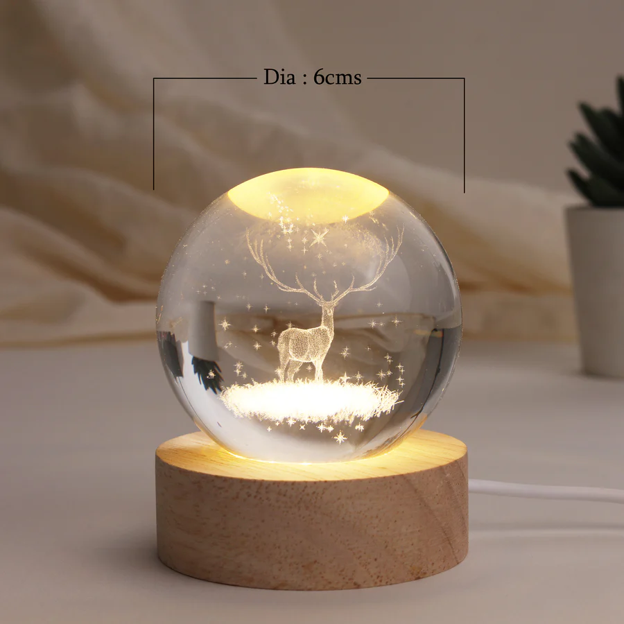Reindeer Globe Lamp - Image 3