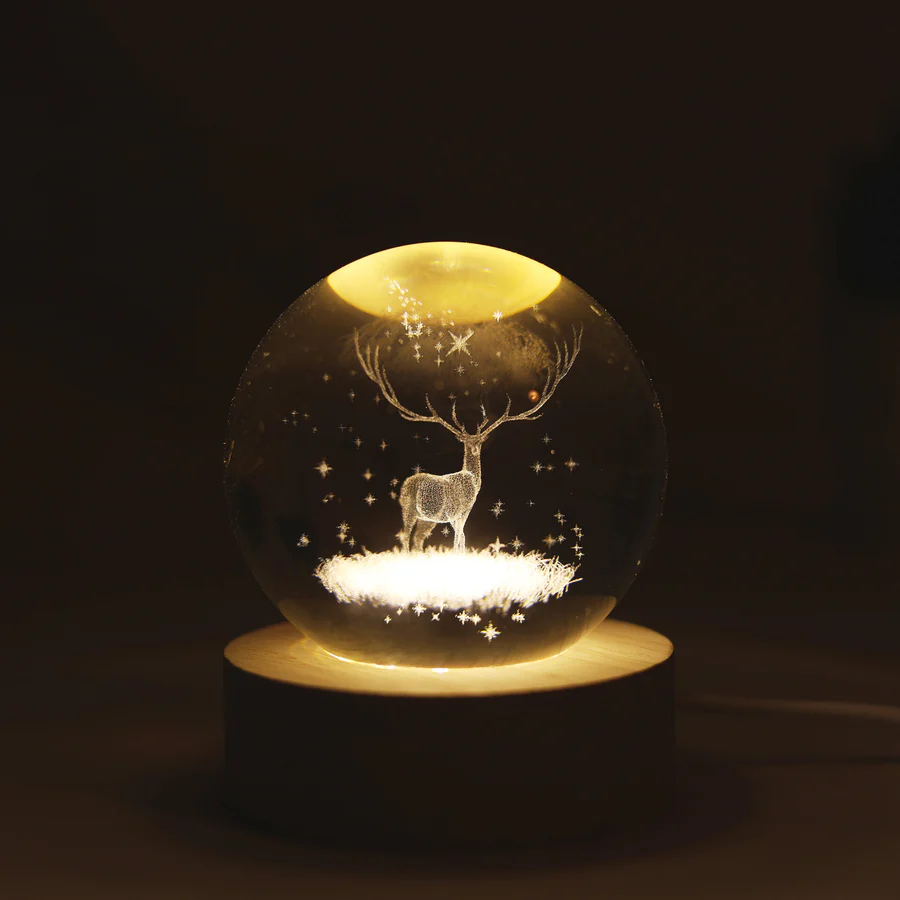 Reindeer Globe Lamp - Image 4