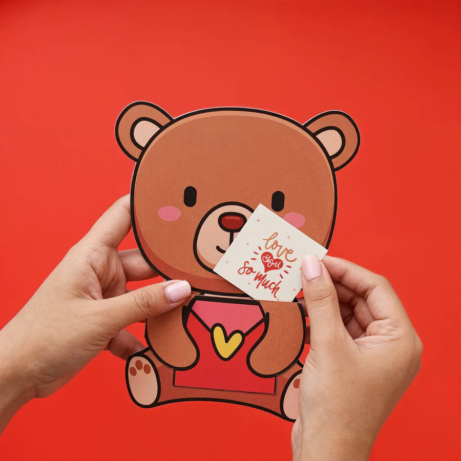 Secret Message Teddy Card - Image 2