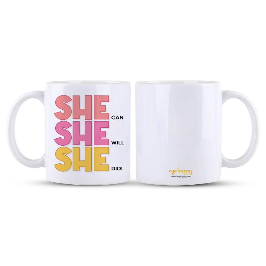 She Can She Will She Did Mug - Image 5
