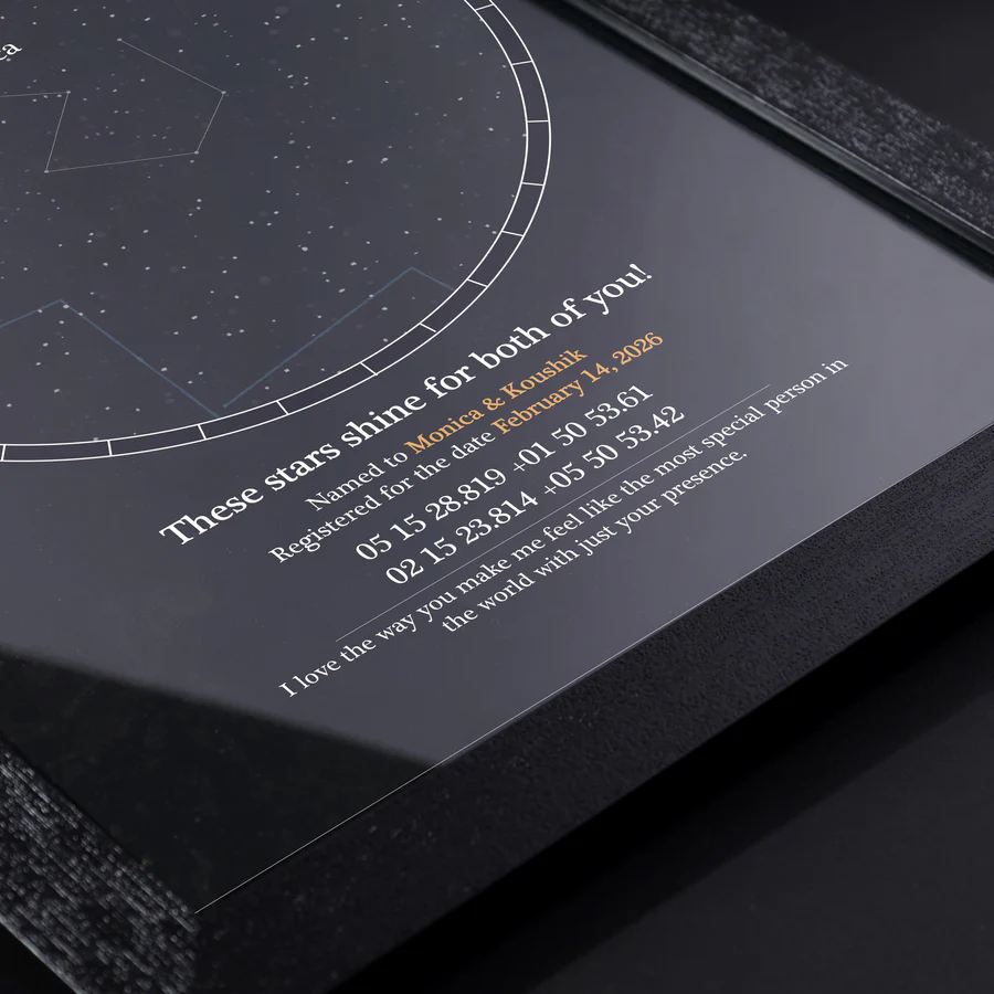 Stars for Couples - A3 With Glass (29.72 x 41.91 cm) - Image 3