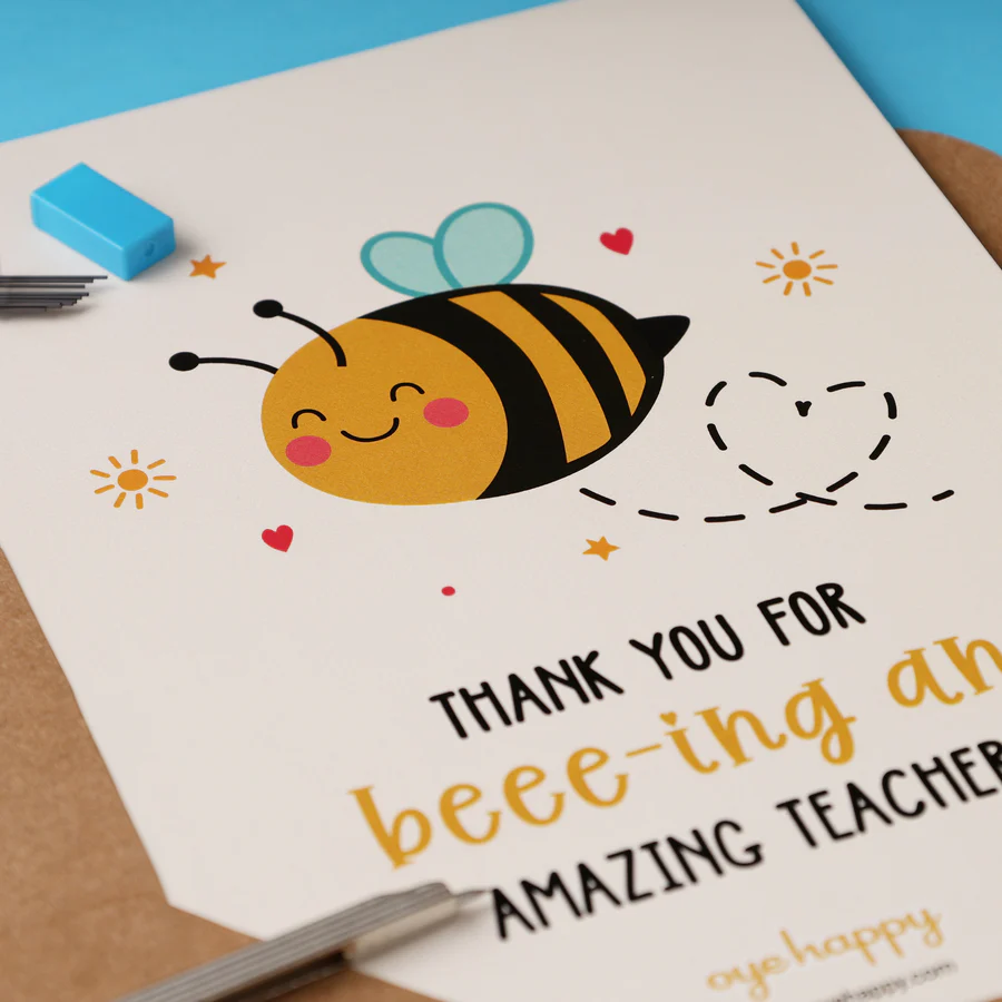 Thank you for bee-ing card (Set of 5) - Image 3