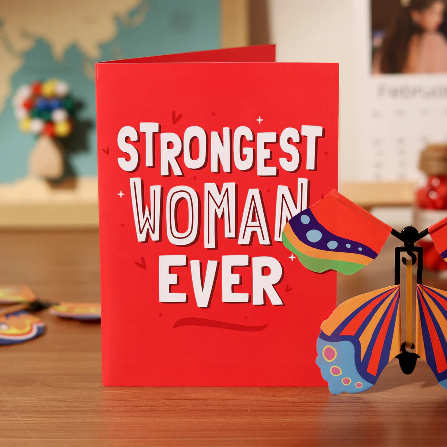 Women’s Day Butterfly Card - Set of 10 - Image 4